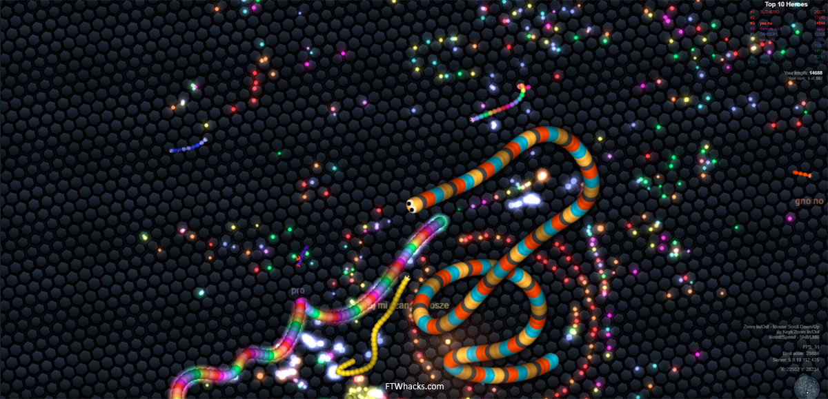 Download Slither.io Hack + Mods (Zoom hack + more)